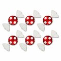 Queens Of Christmas 7 in. Candy Ornament with Dots Red & White, 6PK ORN-CDY-6PK-DOT